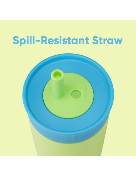 Vaso Térmico Owala para Niños 355 ml Acero Inoxidable Azul Verde Vaso Térmico Owala para Niños 355 ml Acero Inoxidable Azul Verde