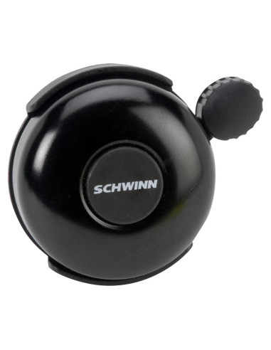 Campana de Bicicleta Schwinn Negra Clásica, Sonido Fuerte, Fácil Instalación