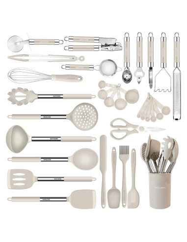 Juego de Utensilios de Cocina BESTZMWK 33 Piezas Silicona