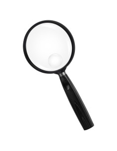 Lupa de Mano Feosky 10X 30X Lente Acrílica 75mm Negra