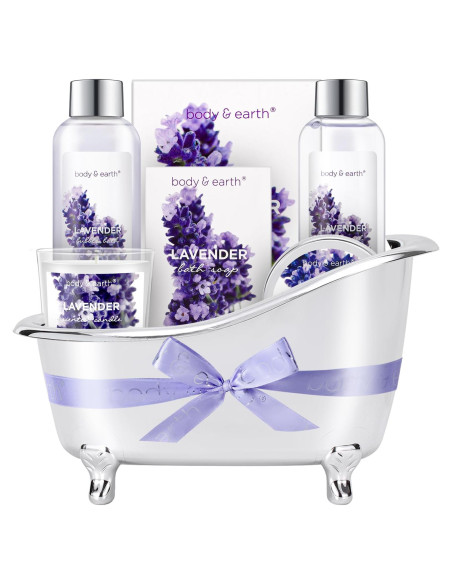 Set de Regalo de Spa Body & Earth Lavanda 5 Piezas Set de Regalo de Spa Body & Earth Lavanda 5 Piezas