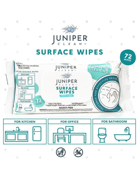 Toallitas de Limpieza Multiusos Juniper CLEAN 72 Unidades Toallitas de Limpieza Multiusos Juniper CLEAN 72 Unidades