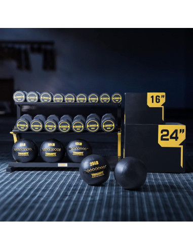 Bola Medicinal Suave ToughFit 2.27 kg para Ejercicio