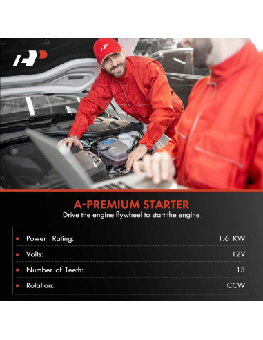 Motor de Arranque A-Premium 12V 1.6KW para Toyota y Lexus