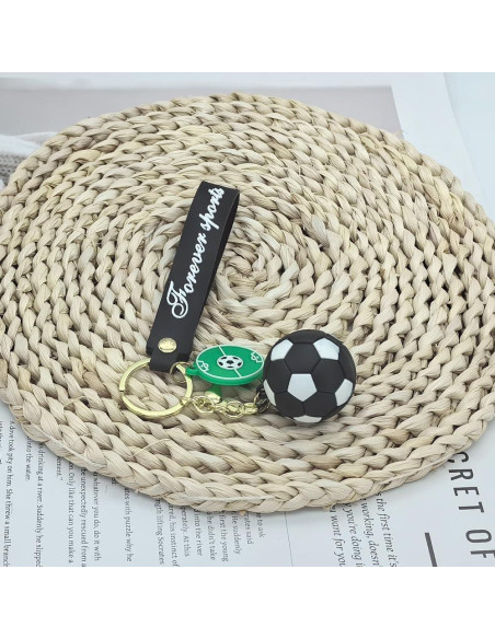 Llavero de Fútbol Unisex Negro - Regalo para Aficionados Llavero de Fútbol Unisex Negro - Regalo para Aficionados