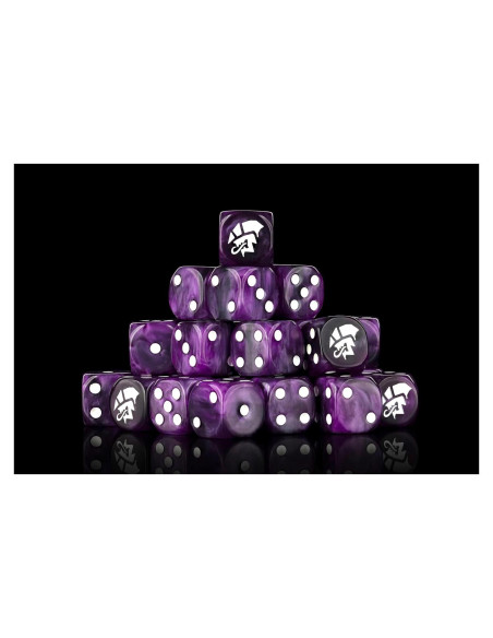 Dados de Resina Redondos Baron of Dice - Set de 25 Púrpura Dados de Resina Redondos Baron of Dice - Set de 25 Púrpura