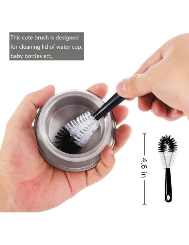Set de 8 Cepillos de Limpieza ALINK para Botellas y Popotes