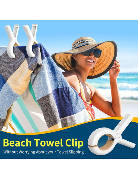 Clips para Toallas de Playa Senbowe 12 Piezas Alta Resistencia Clips para Toallas de Playa Senbowe 12 Piezas Alta Resistencia