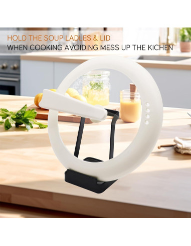 Soporte para Tapas de Olla y Cucharas Vocheer - Acero Inoxidable