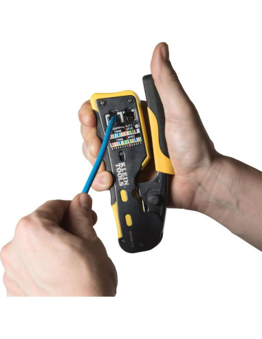 Kit de Prueba de Cable Klein Tools 80072 con Crimpador y Conectores