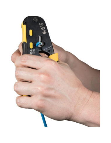 Kit de Prueba de Cable Klein Tools 80072 con Crimpador y Conectores