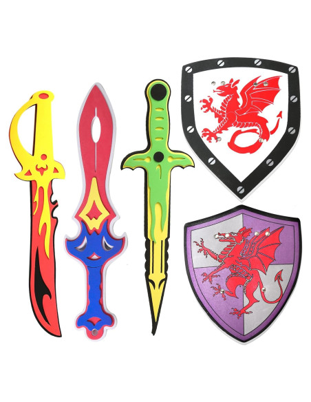 Conjunto de Espada y Escudo de Espuma WQ para Niños Conjunto de Espada y Escudo de Espuma WQ para Niños