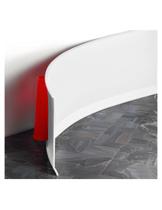 Moldura de Zócalo Flexible Daopu 20 pies Blanco Autoadhesiva