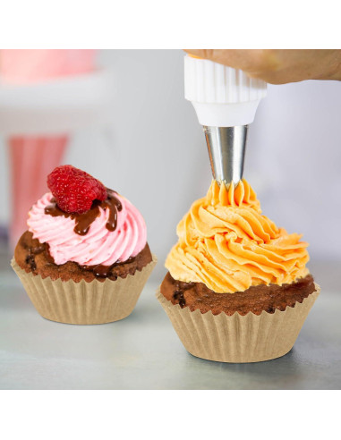 Forros Naturales para Muffin xlloest 400 unidades 8 cm