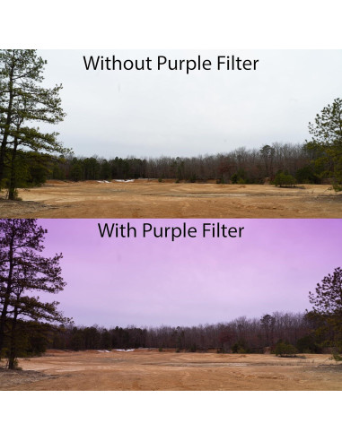 Kit de Filtros de Color Gradual 72mm iSnapPhoto 6 Piezas Vidrio