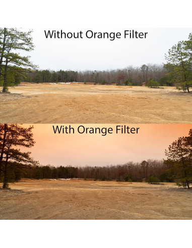 Kit de Filtros de Color Gradual 72mm iSnapPhoto 6 Piezas Vidrio