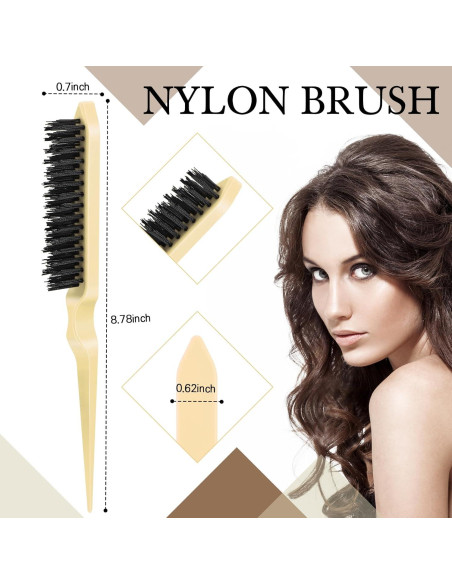 Set de Cepillos y Peines para Cabello Geiserailie 3 Pcs Beige Set de Cepillos y Peines para Cabello Geiserailie 3 Pcs Beige