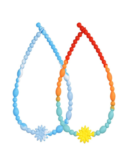 Collar Masticable Sensorial Azul - Silicona Grado Alimenticio Collar Masticable Sensorial Azul - Silicona Grado Alimenticio