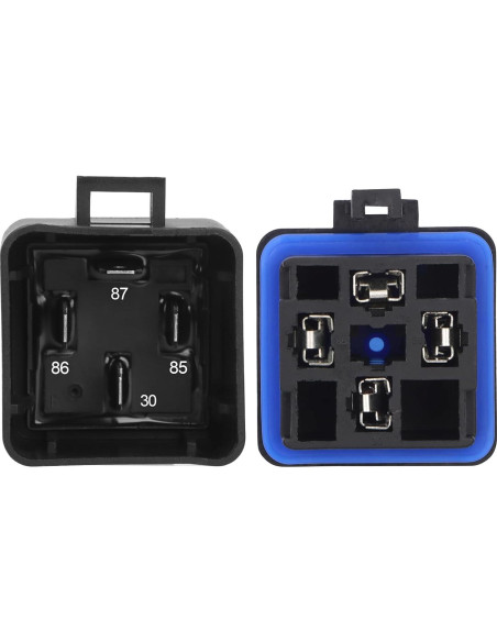 Kit de Relé Impermeable Weasch 12V 40A 4 Pines Cobre 14 AWG Kit de Relé Impermeable Weasch 12V 40A 4 Pines Cobre 14 AWG