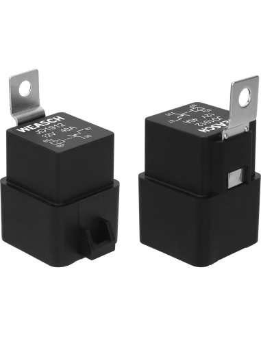 Kit de Relé Impermeable Weasch 12V 40A 4 Pines Cobre 14 AWG