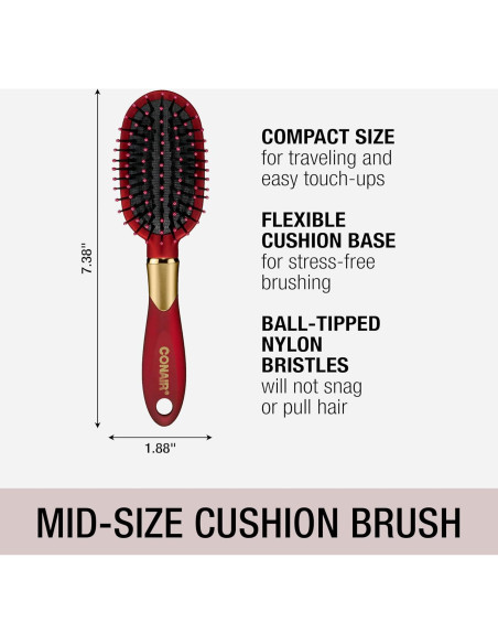 Juego de Cepillos para Cabello Conair Velvet Touch - 3 Piezas Juego de Cepillos para Cabello Conair Velvet Touch - 3 Piezas