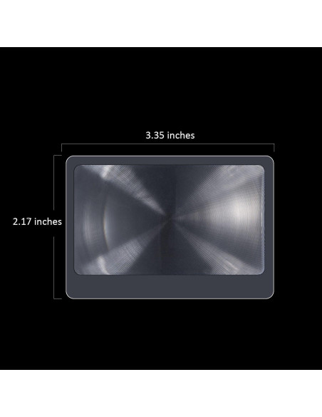 Lente Fresnel Hestya 3X Portátil para Lectura y Experimentos Lente Fresnel Hestya 3X Portátil para Lectura y Experimentos