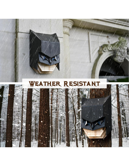 Casa para Murciélagos Caped Hero - Madera 3 Cámaras Resistente Casa para Murciélagos Caped Hero - Madera 3 Cámaras Resistente
