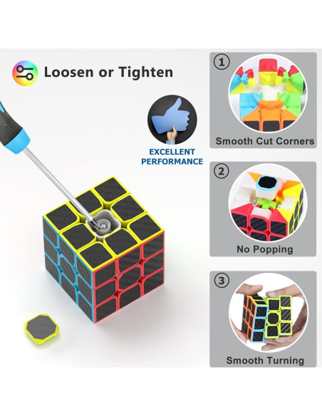 Conjunto de Cubos de Velocidad Vdealen 2x2 3x3 4x4 Pyraminx Conjunto de Cubos de Velocidad Vdealen 2x2 3x3 4x4 Pyraminx