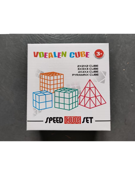 Conjunto de Cubos de Velocidad Vdealen 2x2 3x3 4x4 Pyraminx Conjunto de Cubos de Velocidad Vdealen 2x2 3x3 4x4 Pyraminx
