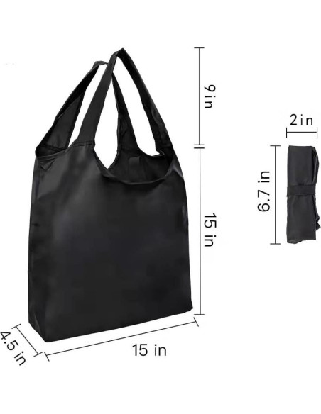 Aricsen 10 Bolsas de Compras Reutilizables Plegables 38.1cm Aricsen 10 Bolsas de Compras Reutilizables Plegables 38.1cm