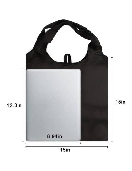 Aricsen 10 Bolsas de Compras Reutilizables Plegables 38.1cm Aricsen 10 Bolsas de Compras Reutilizables Plegables 38.1cm