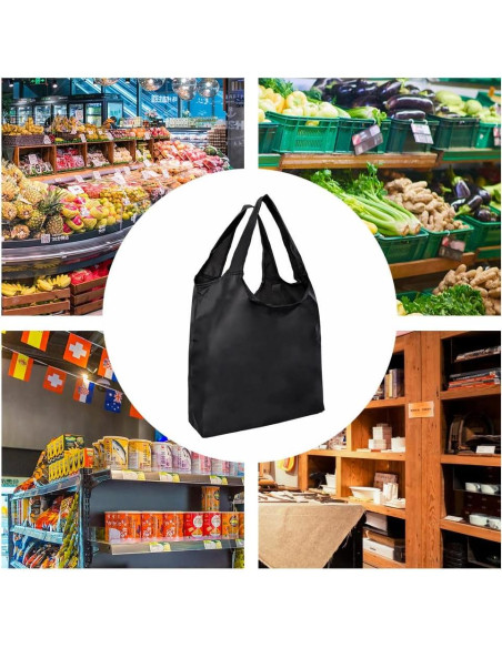 Aricsen 10 Bolsas de Compras Reutilizables Plegables 38.1cm Aricsen 10 Bolsas de Compras Reutilizables Plegables 38.1cm
