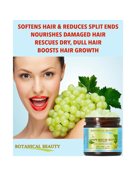 Mantequilla de Semilla de Uva Belleza Botánica 118 ml Cruda Natural Mantequilla de Semilla de Uva Belleza Botánica 118 ml Cruda Natural
