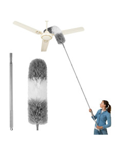 Plumero Extensible LLOOC 254 cm para Limpieza de Ventiladores