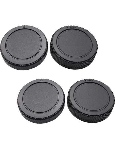 Juego de tapas de cuerpo y lente FANZR para cámaras Micro 4/3 Juego de tapas de cuerpo y lente FANZR para cámaras Micro 4/3