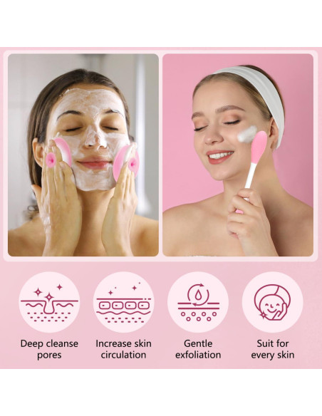 Kit de Cuidado Facial 4 Piezas Yokilly - Exfoliador Silicona Kit de Cuidado Facial 4 Piezas Yokilly - Exfoliador Silicona