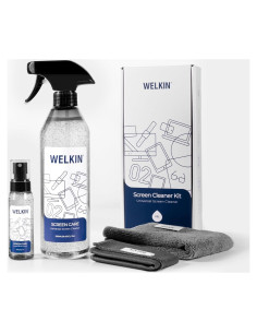 Kit de Spray Limpiador de Pantallas WELKIN 550ml - 2 Paños