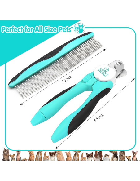 Cortadores de Uñas para Perros VIWIK con Luz LED y Peine Cortadores de Uñas para Perros VIWIK con Luz LED y Peine
