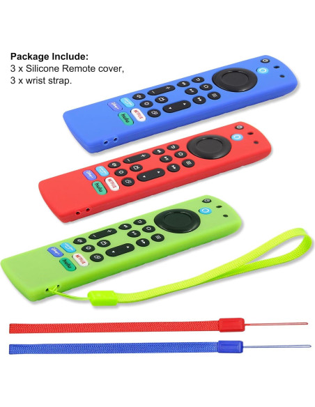 Funda de Silicona Pinowu para Control Remoto Fire TV Stick 4K Max - 3 Piezas Funda de Silicona Pinowu para Control Remoto Fire TV Stick 4K Max - 3 Piezas
