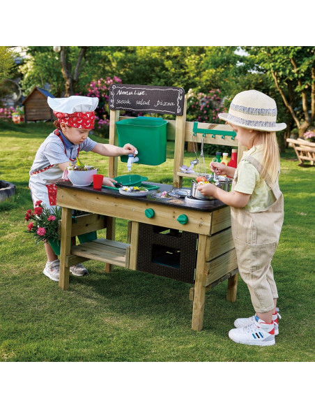 Juego de Cocina al Aire Libre Hape E3193 para Niños 3+ Juego de Cocina al Aire Libre Hape E3193 para Niños 3+
