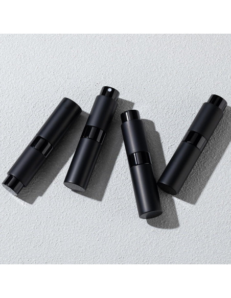Botellas Rellenables de Perfume Lulupack 8ml - Set 4 Pcs Negro Botellas Rellenables de Perfume Lulupack 8ml - Set 4 Pcs Negro