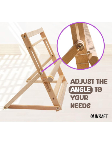 Telar de Tejido Olikraft Pequeño con Soporte Ajustable