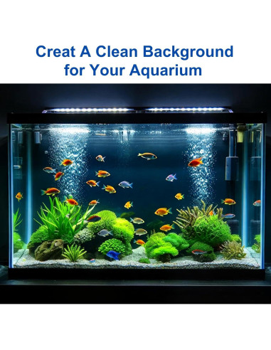 Fondo de Acuario Doble Cara ELEBOX PVC 30 x 42 cm Azul Negro