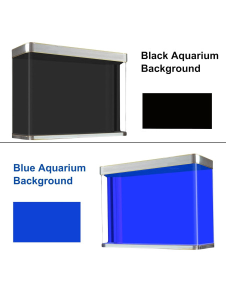 Fondo de Acuario Doble Cara ELEBOX PVC 30 x 42 cm Azul Negro Fondo de Acuario Doble Cara ELEBOX PVC 30 x 42 cm Azul Negro