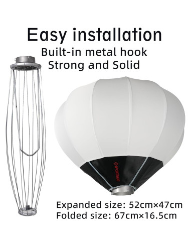 Luz de Video LED IFOOTAGE SL1 60DN con Soft Box 50cm 5600K