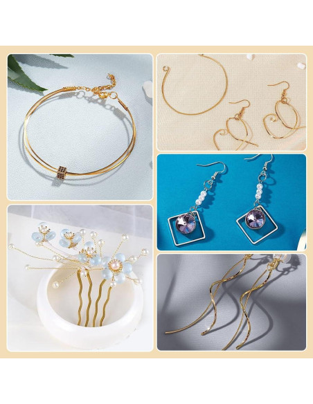 Alambre de Latón 6m 1mm BENECREAT para Joyería y Manualidades Alambre de Latón 6m 1mm BENECREAT para Joyería y Manualidades
