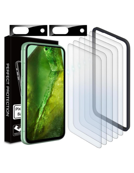 Kit de 5 Protectores de Pantalla y 2 de Lente para Pixel 8a 5G Kit de 5 Protectores de Pantalla y 2 de Lente para Pixel 8a 5G