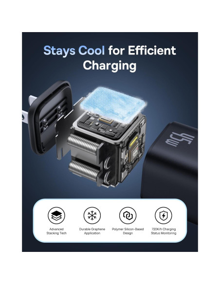 Cargador Baseus PicoGo 45W USB-C Carga Rápida Compacto Cargador Baseus PicoGo 45W USB-C Carga Rápida Compacto