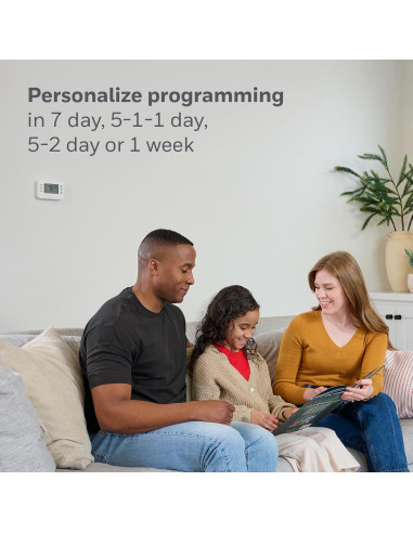 Termostato Programable Honeywell Home RTH22B Blanco 7 Días