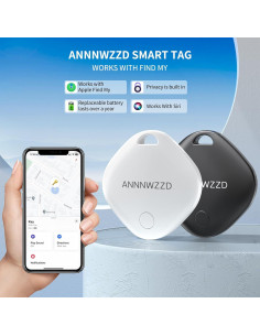Localizadores ANNNWZZD AirTag Paquete de 4 Bluetooth iOS 2